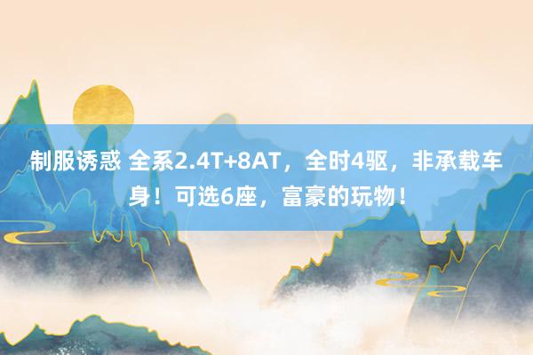 制服诱惑 全系2.4T+8AT，全时4驱，非承载车身！可选6座，富豪的玩物！